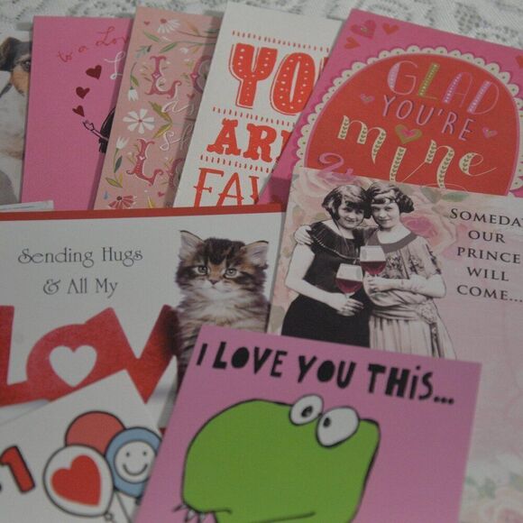 Valentines Day Cards 15 Vaeious Brand New with Envelopes - Picture 6 of 11